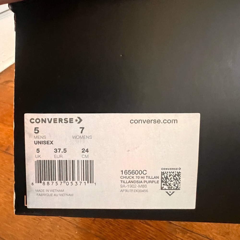 * NWB* Converse x Golf Le Fleur Purple Velvet High Tops | Sz 7 - Picture 7 of 9